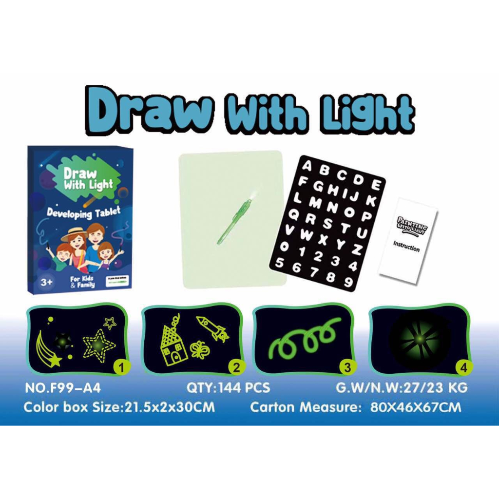 Mainan Edukasi Draw With Light / Developing Table Anak / Magic Ipad Anak