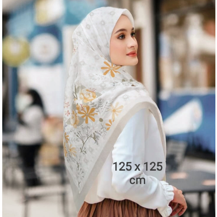 PROMO DISKON SALE Mama In Fashion Jilbab Hijab Kerudung Syari Segi empat ilda putih