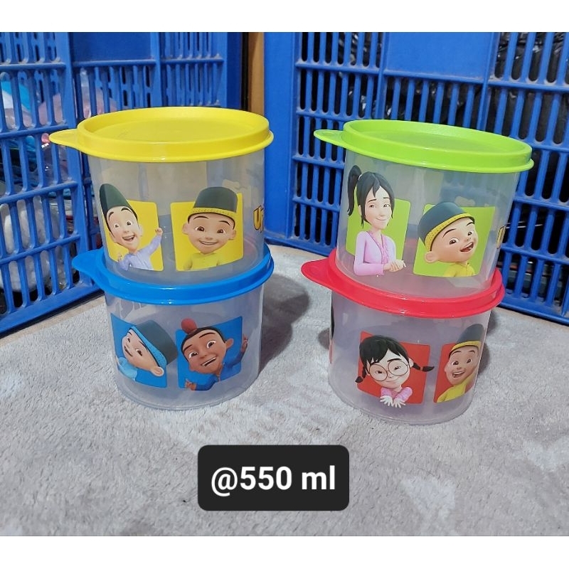 TUPPERWARE Toples Upin Ipin 550 ml (harga satuan)