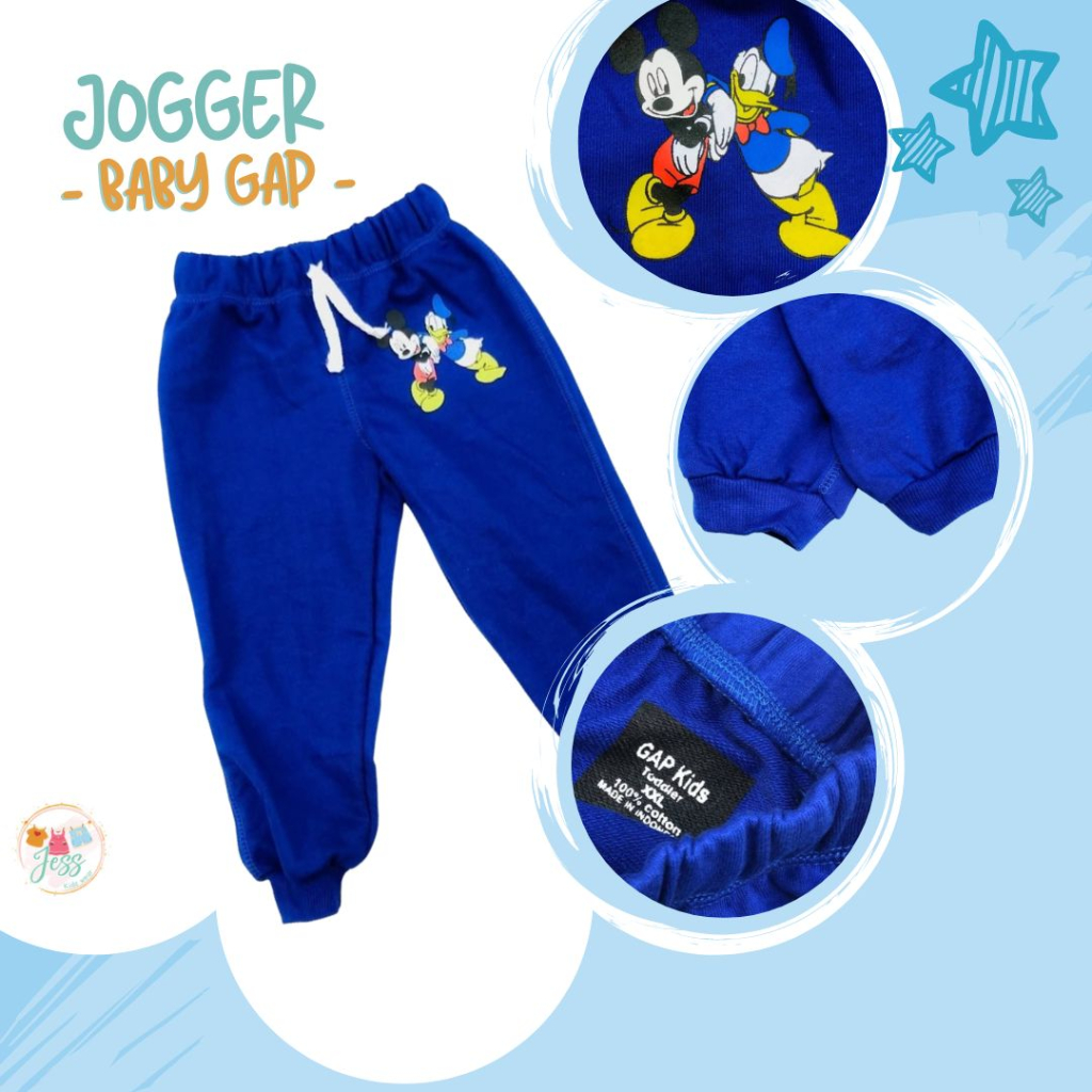 BABY GAP Jogger Anak Celana anak unisex, perempuan laki-laki cewe cowo S-XXL