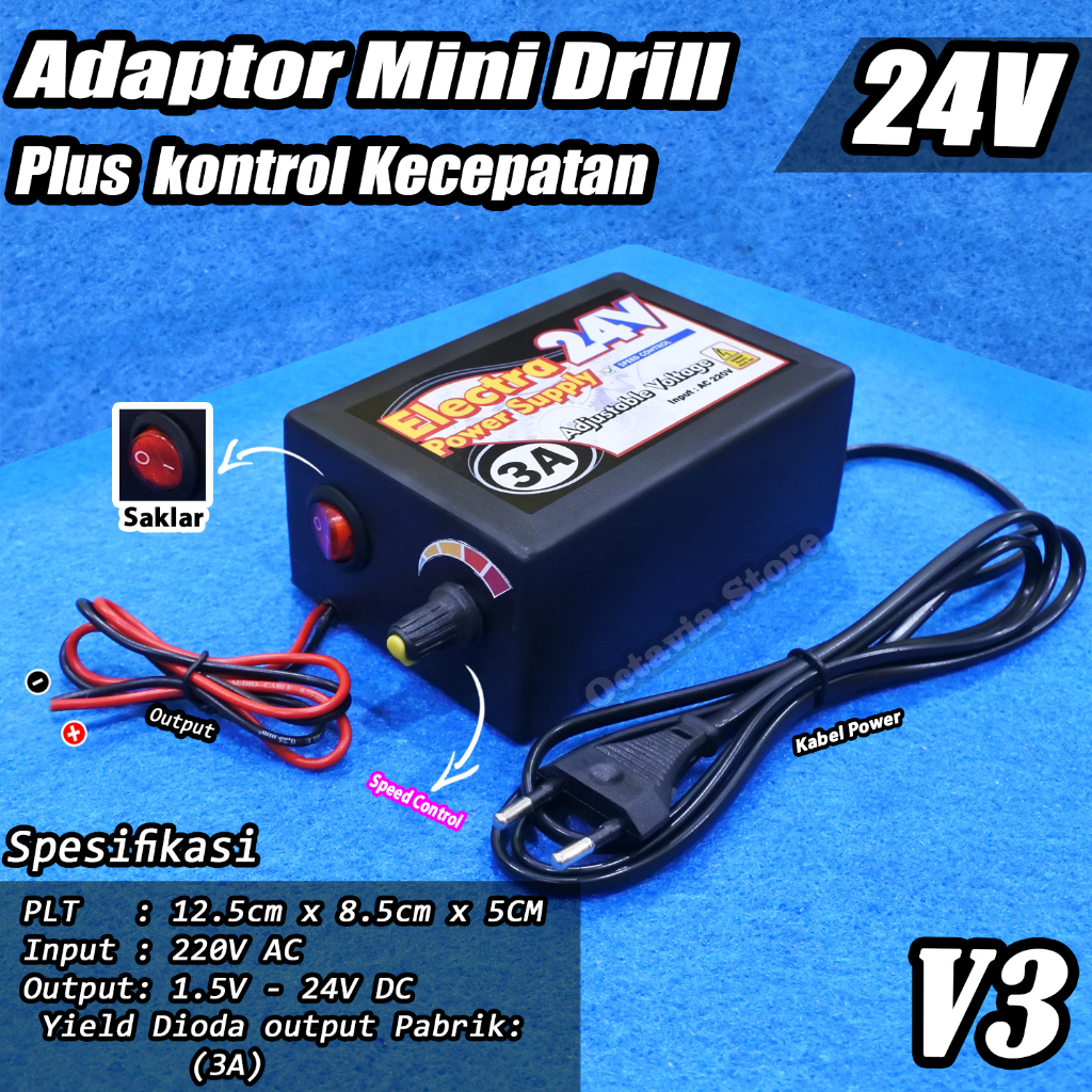 ADAPTOR Power supply Dinamo Dan Bor Mini Drill