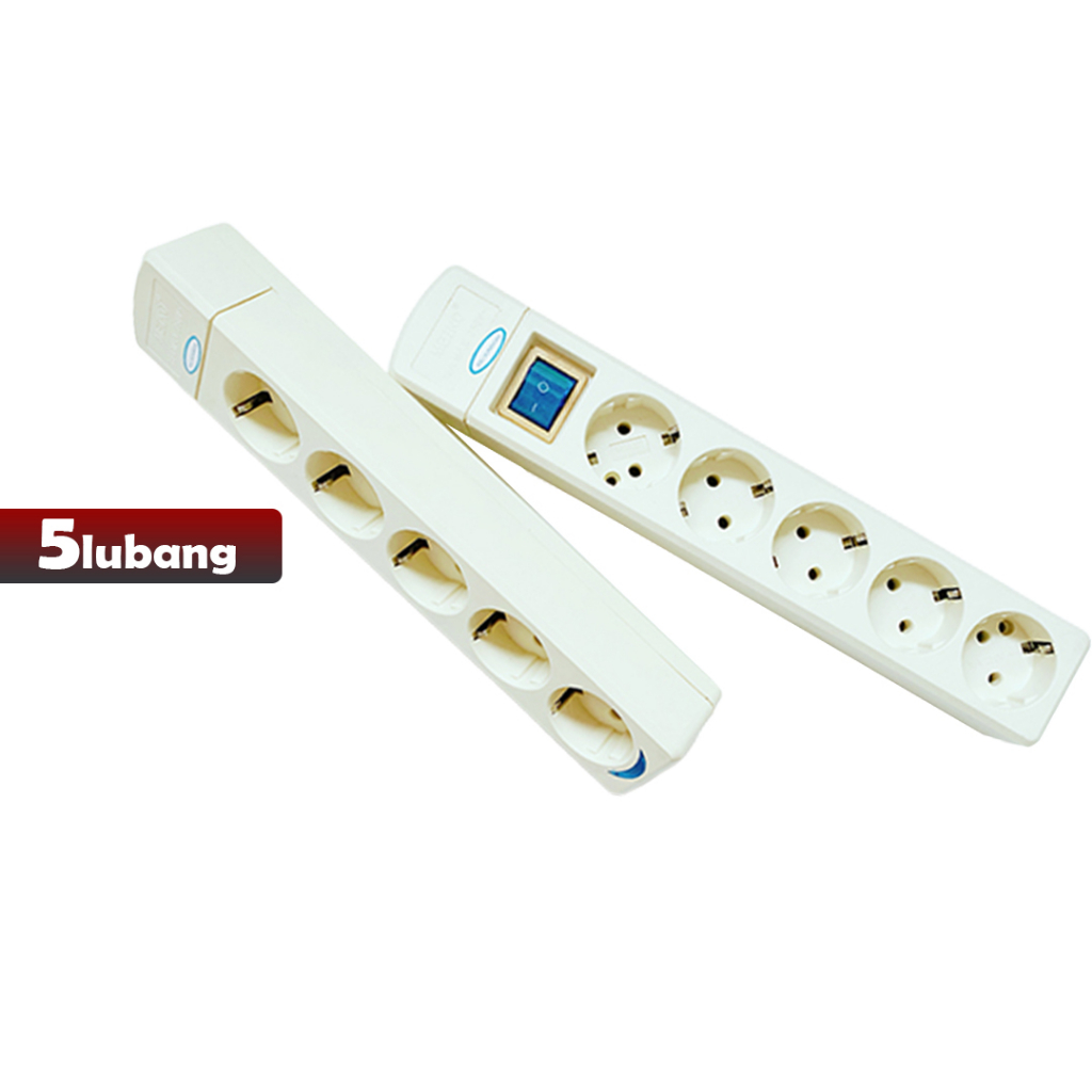 Cuci Gudang Stop Kontak 5 Lubang  NON Kabel / Tanpa Kabel / Switch ON-OFF &amp; NON ON -OFF - YOYOSOO