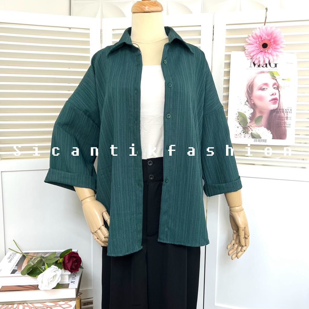 BLOUSE WANITA / KEMEJA WANITA / ATASAN WANITA OVERSIZE LADYCRUSH