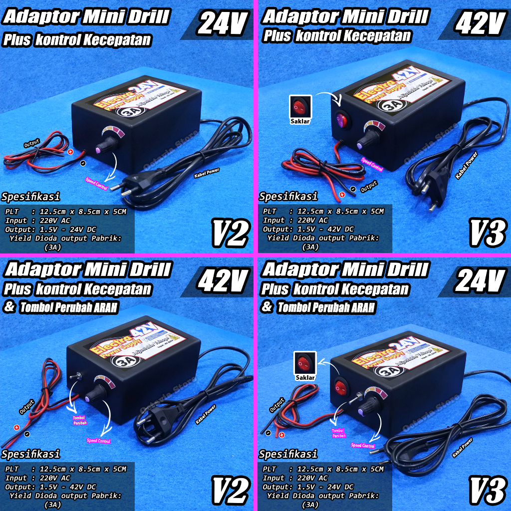 ADAPTOR Power supply Dinamo Dan Bor Mini Drill