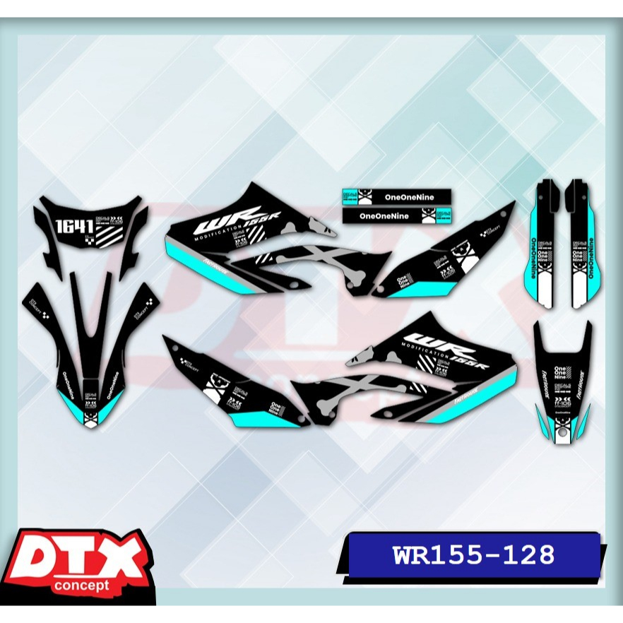 decal wr155 full body decal wr155 decal wr155 supermoto stiker motor wr155 stiker motor keren stiker motor trail motor cross stiker Wr-Kode 128