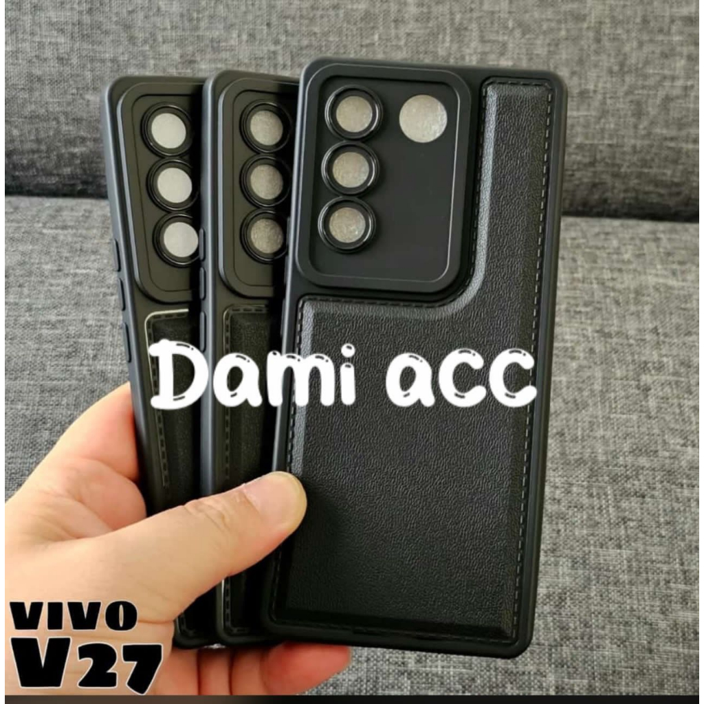 leather black case vivo y20 y20s y20sg y12s y20 2021 v25 v25e v25 pro v27 5g v27e y02 y02t y02a y15s