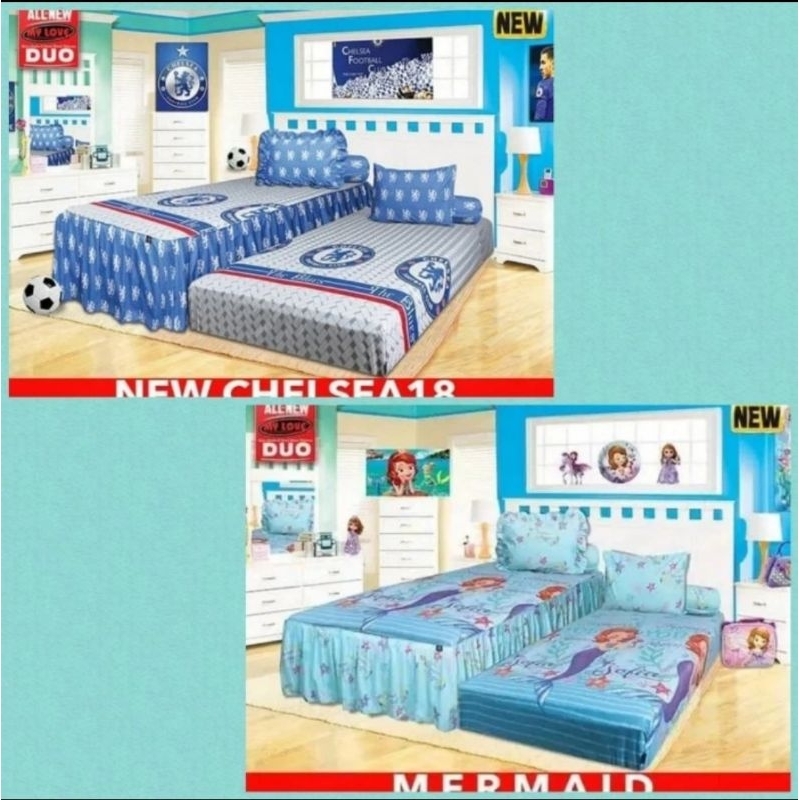 SPREI SORONG 2IN1 UK. 120X200 MERK MY LOVE MOTIF NEW CHELSEA MERMAID
