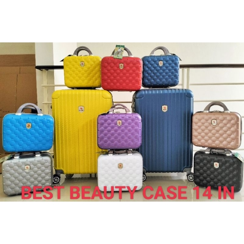 Beauty Case 14 Inch Polo Garden Original Koper Kabin Fiber Mini Travel Bag