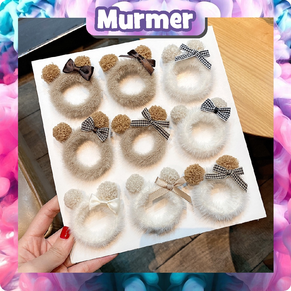 MurmerOfficial kunciran Fashion Korea Ikat Rambut Korea Bulu Lembut Pita Import A080