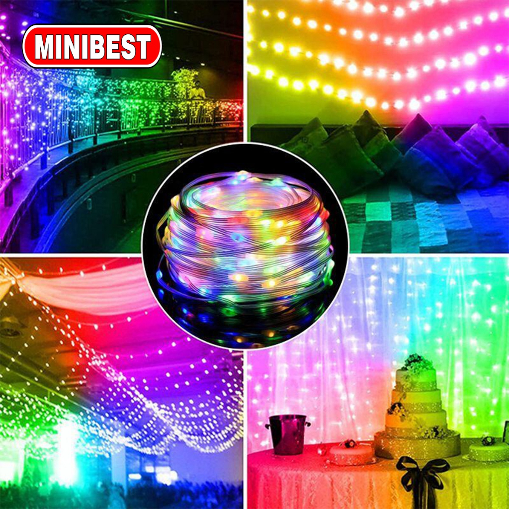 [MB] Lampu LED Strip warna warni app control / lampu rgb running and jumping sensor suara 10 METER 100LED