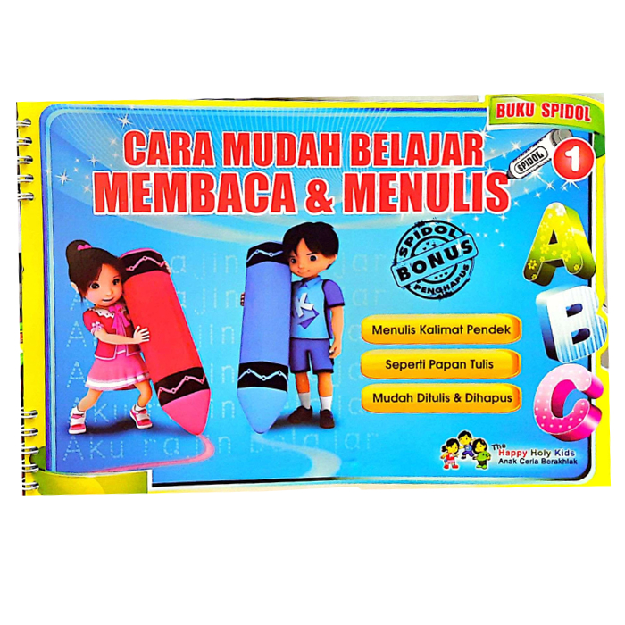 

Buku Spidol Cara Mudah Belajar Membaca & Menulis Happy Holy Kids