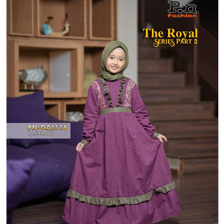 PN FASHION GAMIS ANAK 1518 / ROYAL SERIES / GAMIS ANAK KEKINIAN