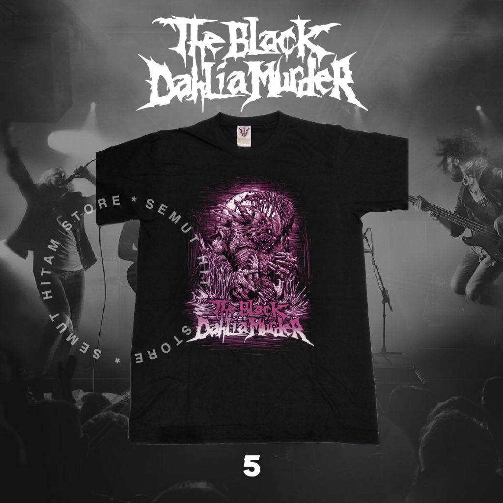 Kaos THE BLACK DAHLIA MURDER Builtup Band Musik Rock Metal Prapatan Rebel Puritan Heaven Hell