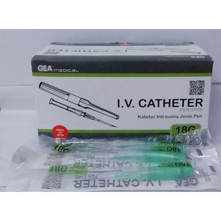 GEA I.V Catheter Penlike - Jarum Infus - Kateter Penlike - 18G