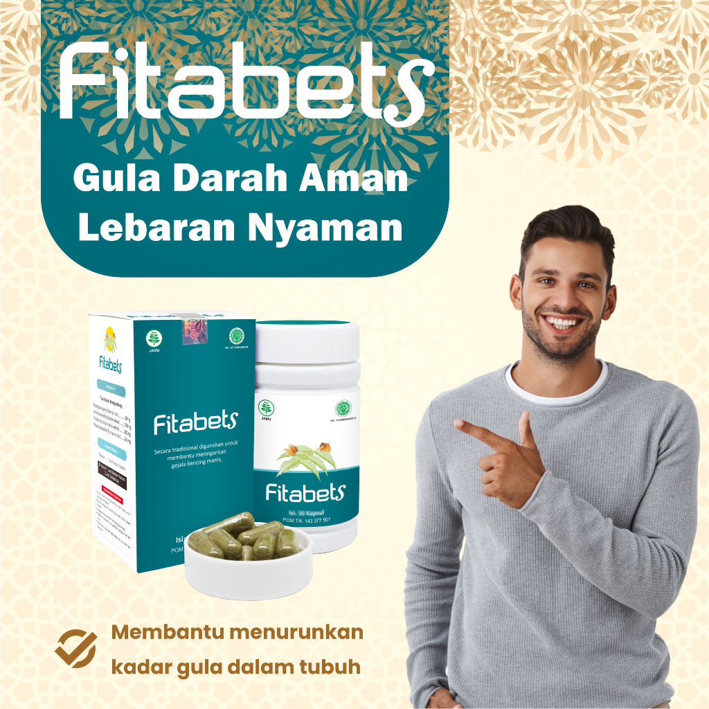 

Fitabets Obat Diabetes Herbal, Kencing Manis, Gula Darah Tinggi, Obat Herbal Diabetes Naturafit