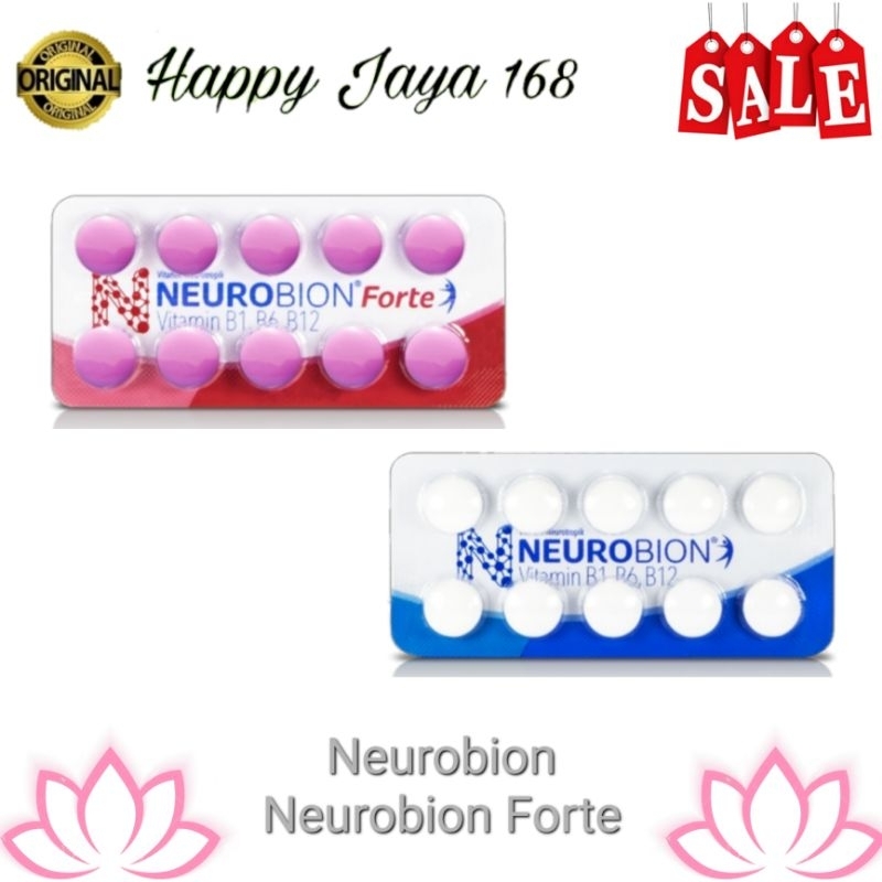 Neurobion Putih &amp; Neurobion Forte Tablet Strip