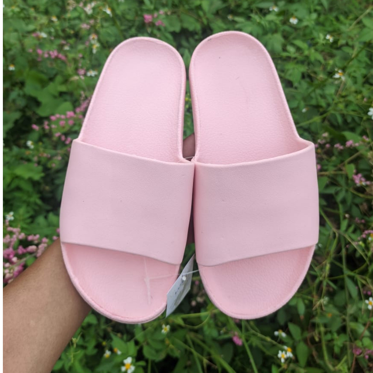 Sandal Pylon Wanita EVA Karet Polos Sandal Slip On Korean Style Murah Empuk Anti Selip Sendal Cewek Jelly
