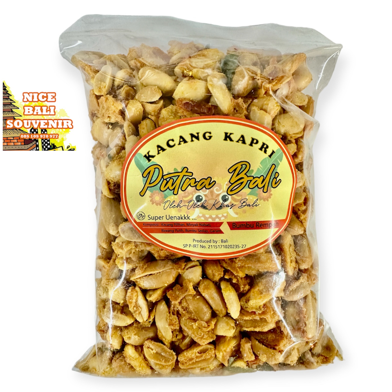 

Kacang Kapri PUTRA BALI Kemasan Besar Oleh-oleh Khas Bali Bumbu Rempah Alami Super Enak Gurih