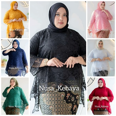 atasan brukat JUMBO-kebaya brukat jumbo premium/kebaya jumbo ld 130/kebaya brukat jumbo ld 130/kebay