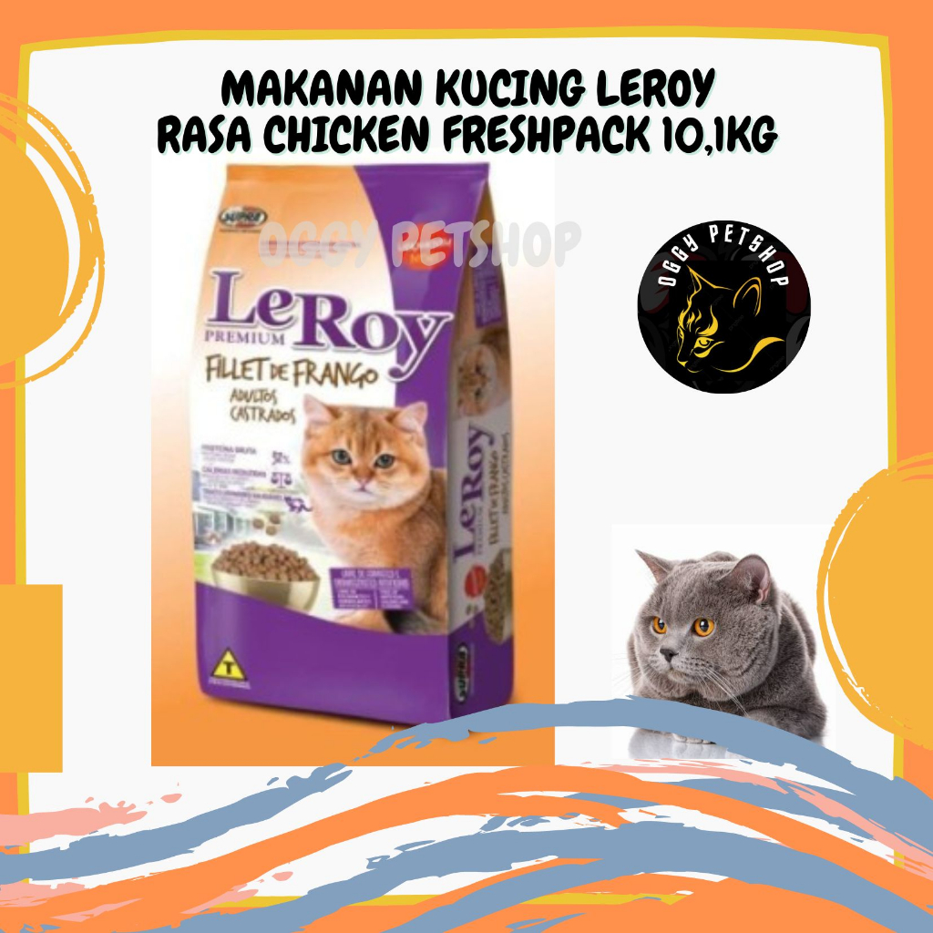 [GRAB GOJEK] Makanan Kucing LEROY Kemasan Freshpack 10.1 kg