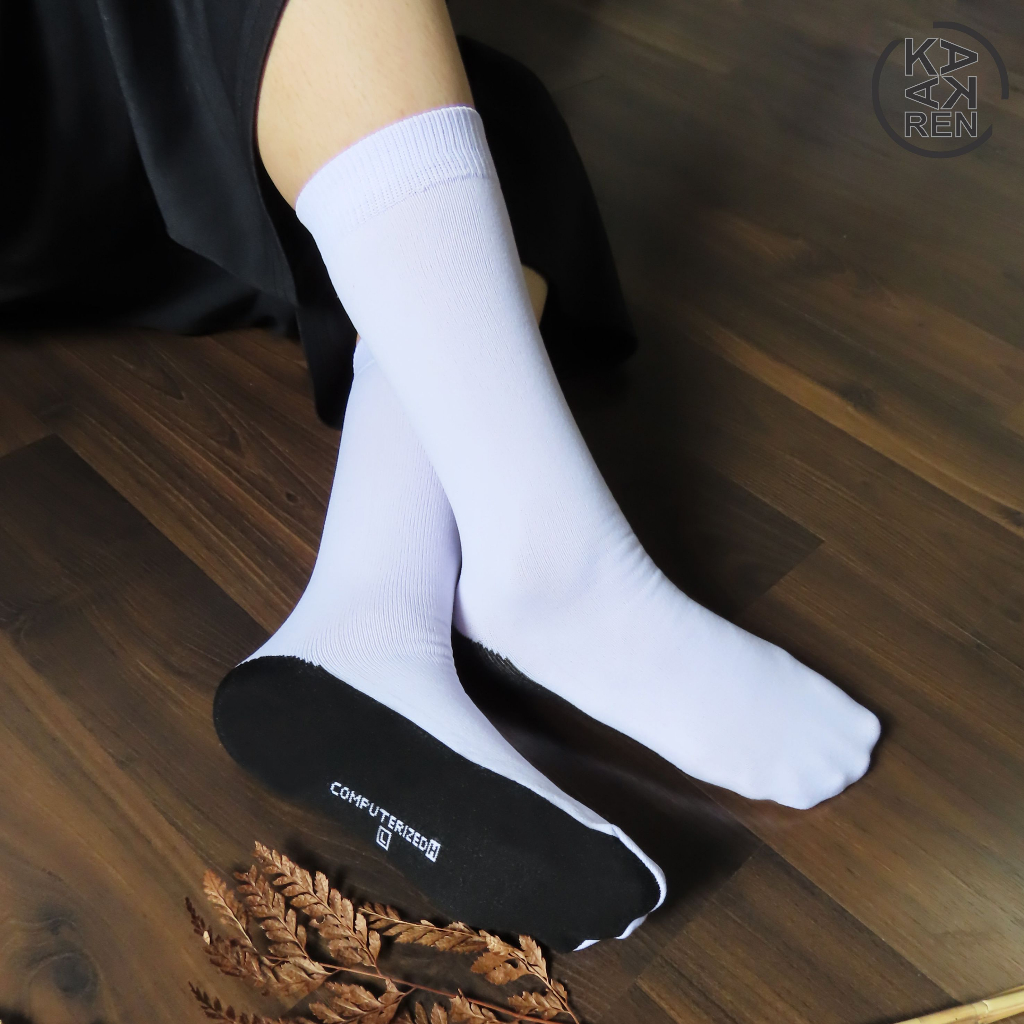 Kakaren Kaos Kaki Telapak Hitam Tanpa Jempol Nilon Wanita Muslimah