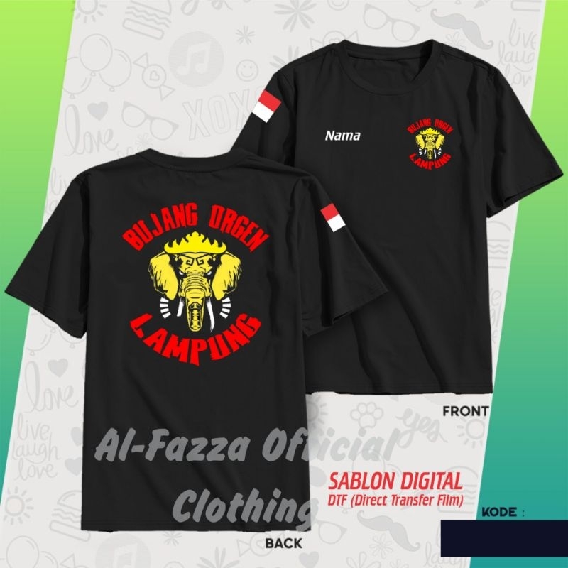 KAOS T-SHIRT BAJU BUJANG ORGEN LAMPUNG