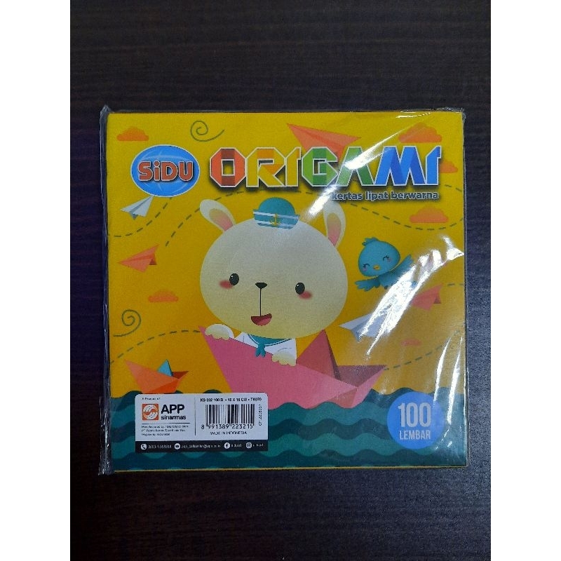 

Kertas Origami SIDU 100 lembar ujuran 16x16 cm