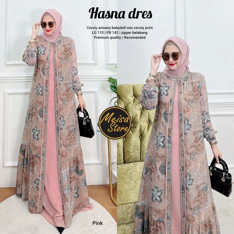 HASNA DRESS SIZE JUMBO BY MEISA