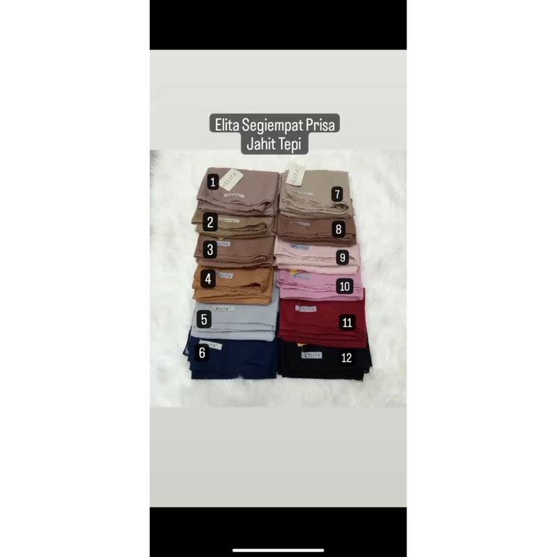 Jilbab Segiempat Elita Paris