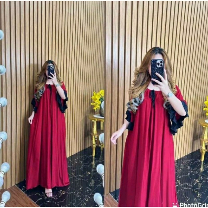 Longdres Lalisa Wanita Terbaru Kekinian Casual Terlaris