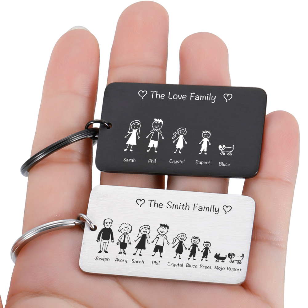 Gantungan Kunci Keluarga Family Member Key Chain - CA-45