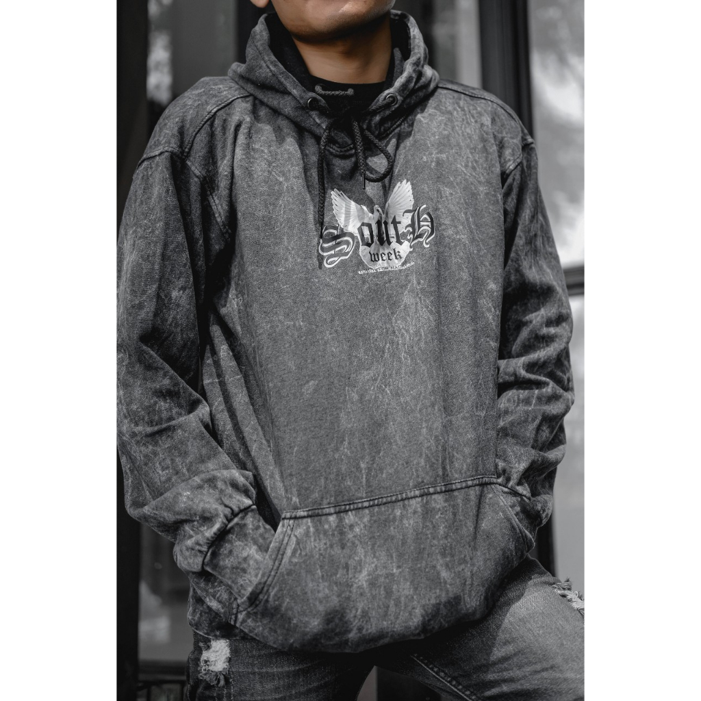 Jaket Sweater Hoodie Washed Distro Motif Tulisan Metal | Jaket Hoodie Sandwash Pria