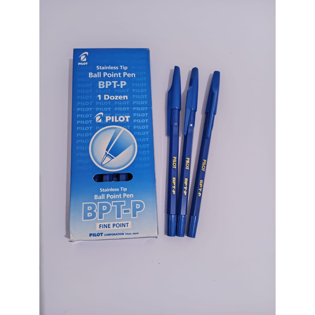 

Pulpen Pilot BPT-P Ballpoint Pen Biru Fine Point Stainless Tip