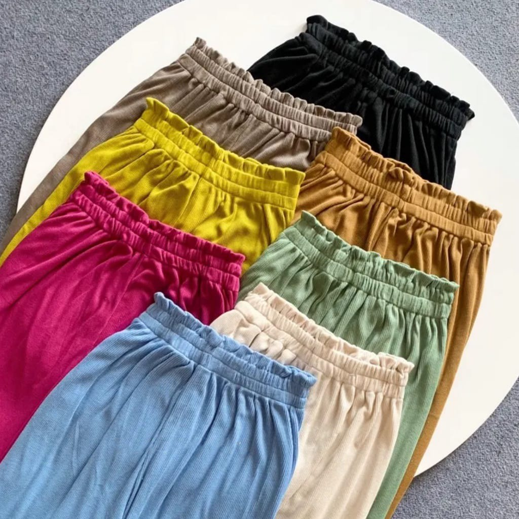 MERANDA KULOT | Kulot higwaist rajut | Kulot knit pants | Kulot rajut tebal