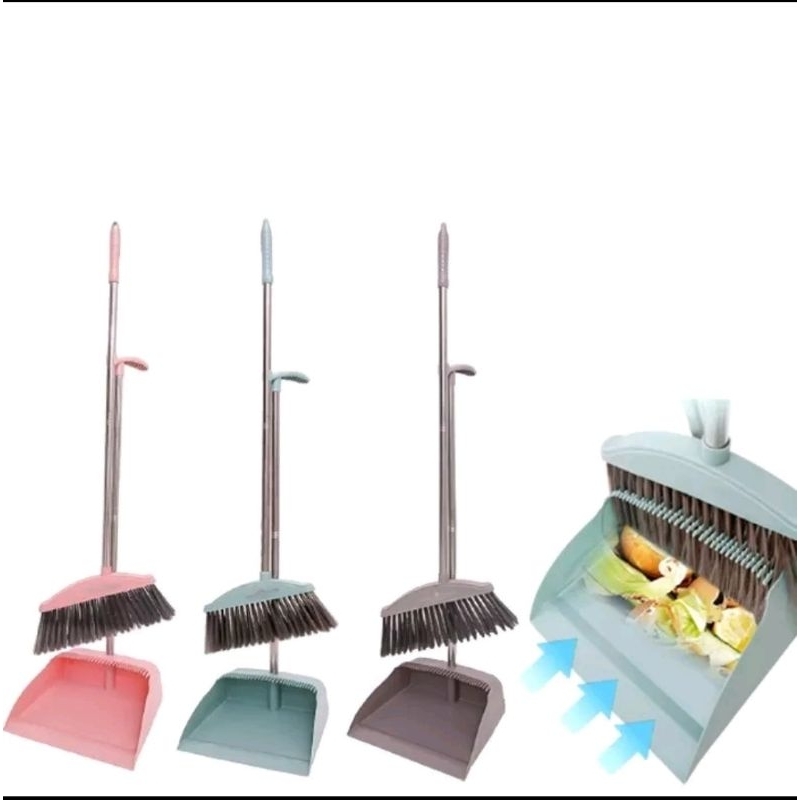 1 set sapu pengki sekop sampah dustpan with broom set sapu lantai