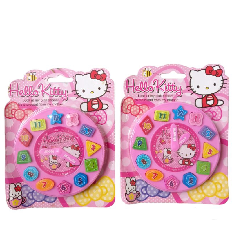 

Penghapus hello kitty, mickey minnie bentuk jam bulat / Penghapus jam dinding hello kitty, mickey minnie per set