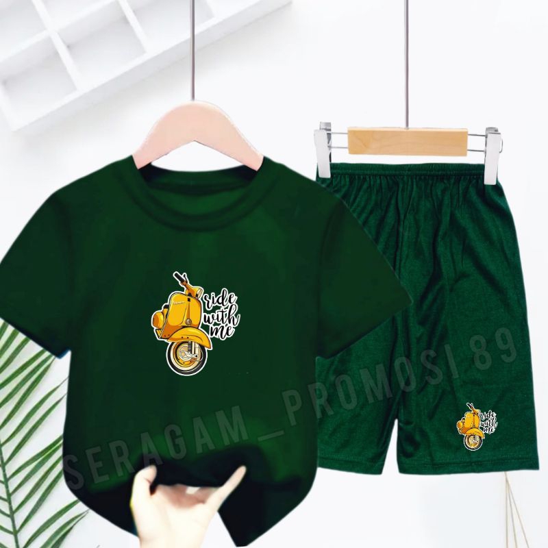 Kaos Anak Set kaos Celana pendek / Setelan Kaos Anak / Setelan Anak Santai / Setelan kaos Distro VESPA Anak