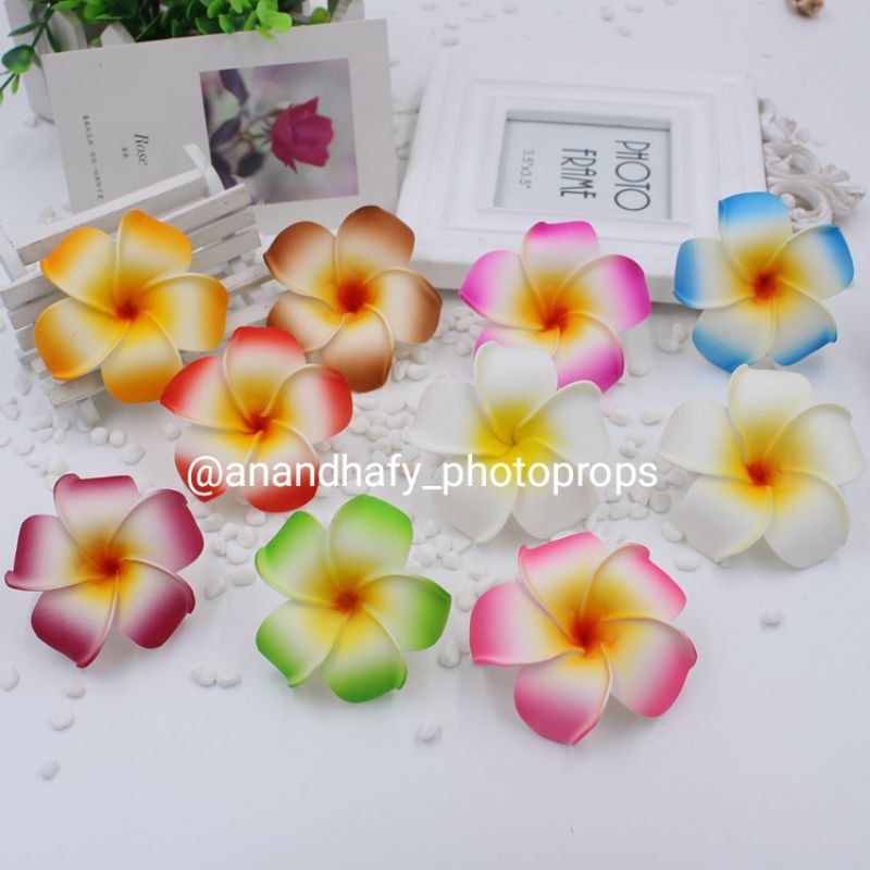 BUNGA KAMBOJA ARTIFICIAL BUNGA KAMBOJA PALSU JEPUN BUATAN PALSU IMITASI FAKE KELOPAK KEPALA SPONS KU