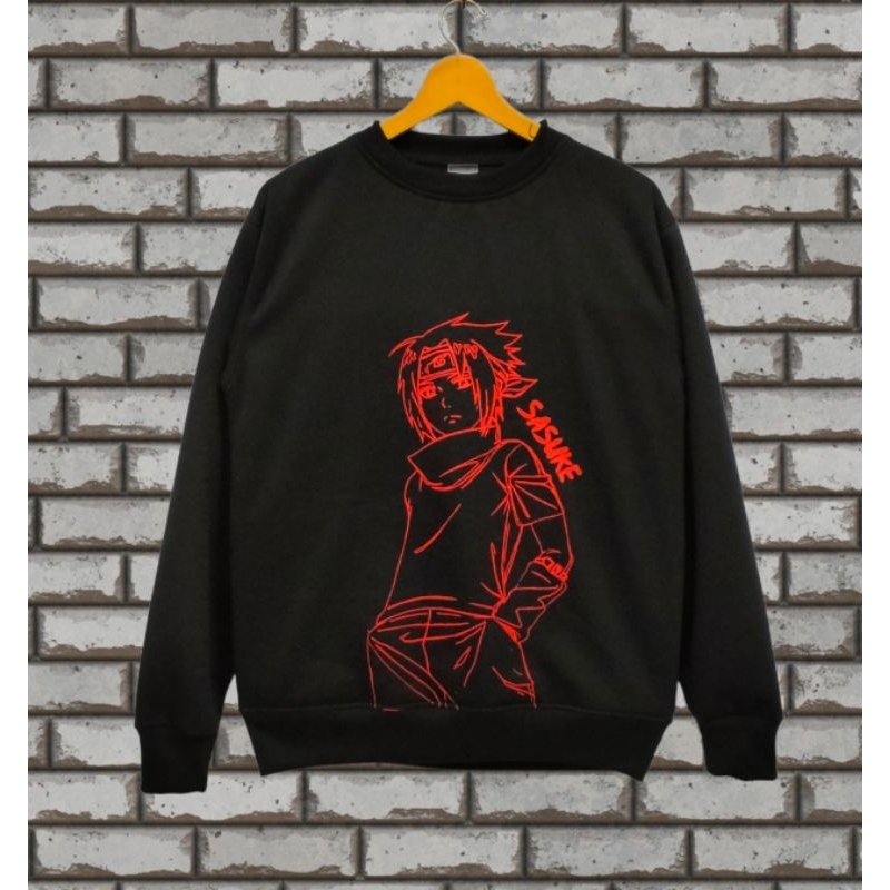 Crewneck Anime Naruto Sasuke Kakasi Garra Simpel(Cod)