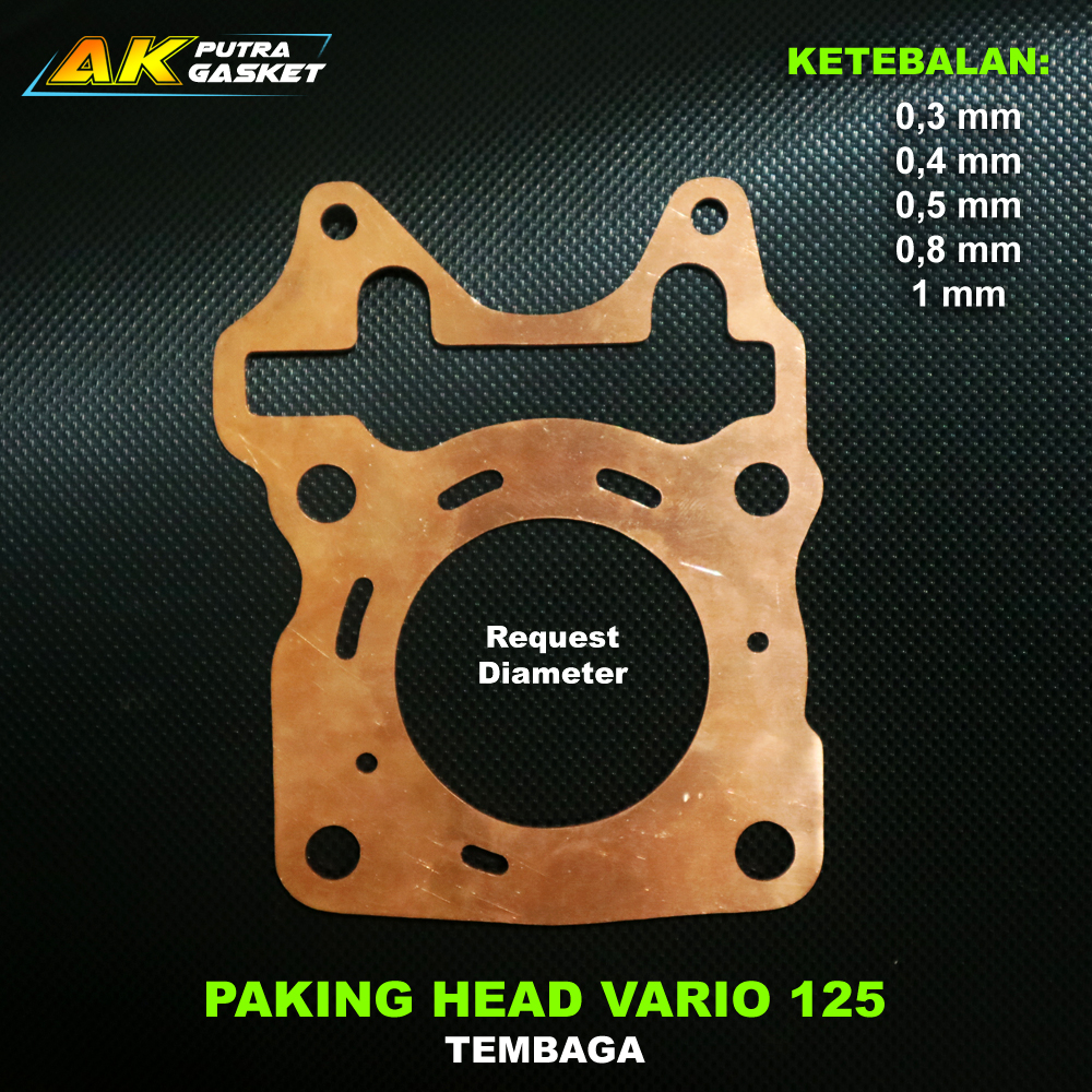 paking perpak head tembaga VARIO 125 / custom gasket packing