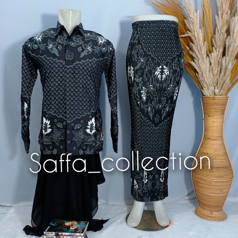 kemeja batik couple rok prisket/couple/batik couple
