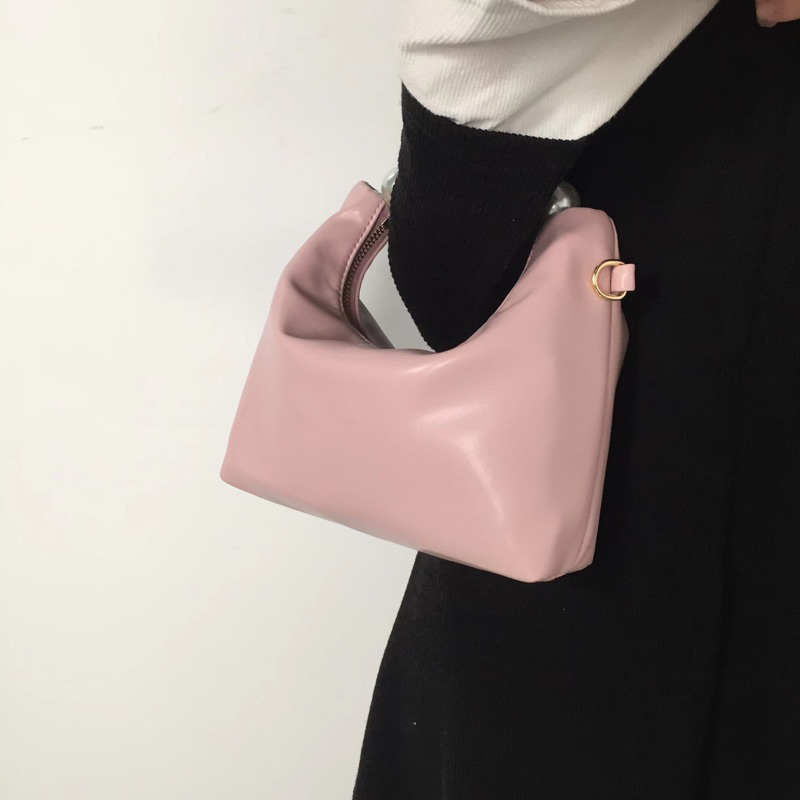 Tas Selempang Kulit Wanita Tas Cewek Handbag Mutiara Rantai Mini Slingbag SSL 046