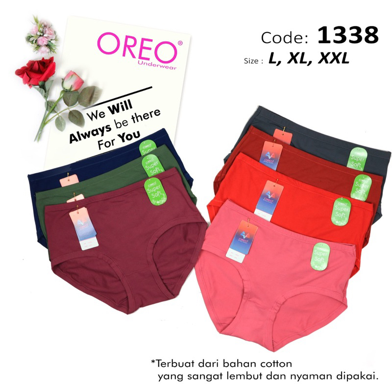 CELANA DALAM WANITA KATUN SUPER SOFT OREO PREMIUM CD PEREMPUAN IMPORT