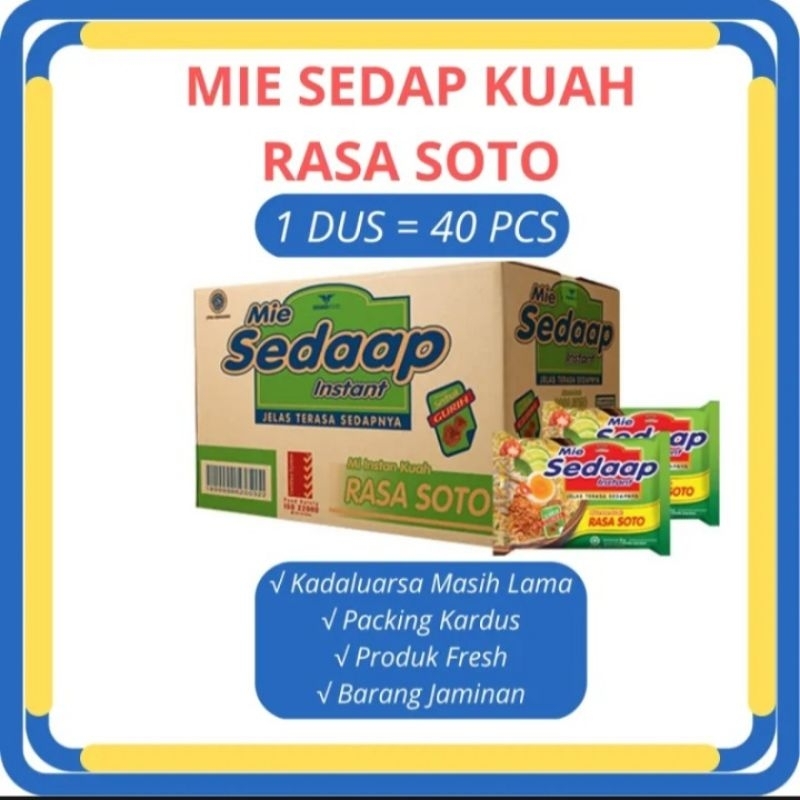 

sedap soto 1karton (40pcs)