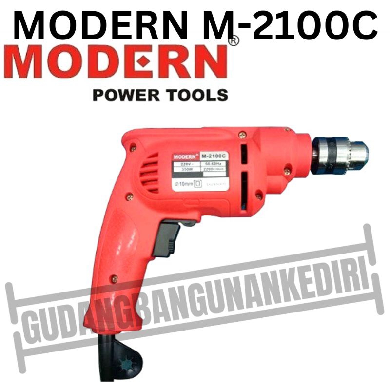 modern M2100C / M 2100 C / M-2100C 10mm Mesin bor tangan 10mm