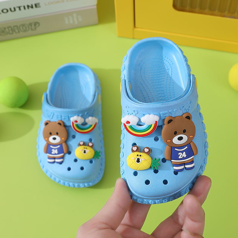 Sandal ANAK BAIM IMPORT sandal pantai anak laki -laki dan perempuan indoor kartun lucu terbaru usia 1-3 tahun dan 4-6 tahun