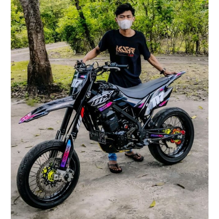 DECAL KLX 150 - KLX BF - DTRACKER - DTX - Gordon HITAM