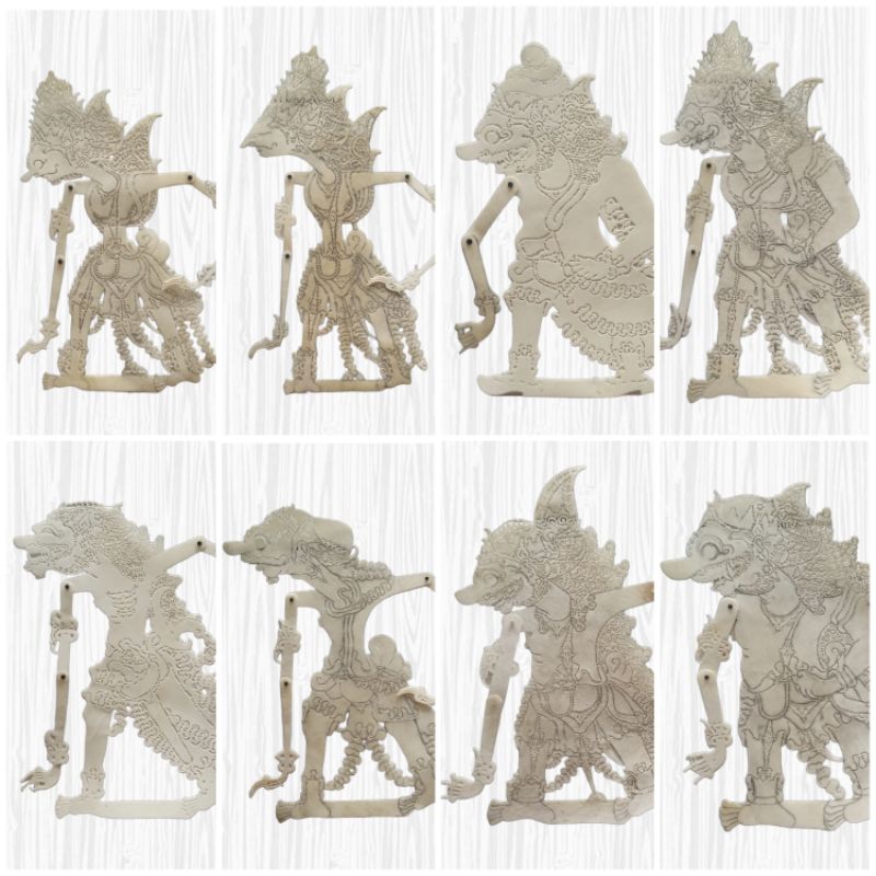 (Limited Stok) Wayang Kulit Putihan/ Polos/ Gebingan Belum dicat halus rapi detail