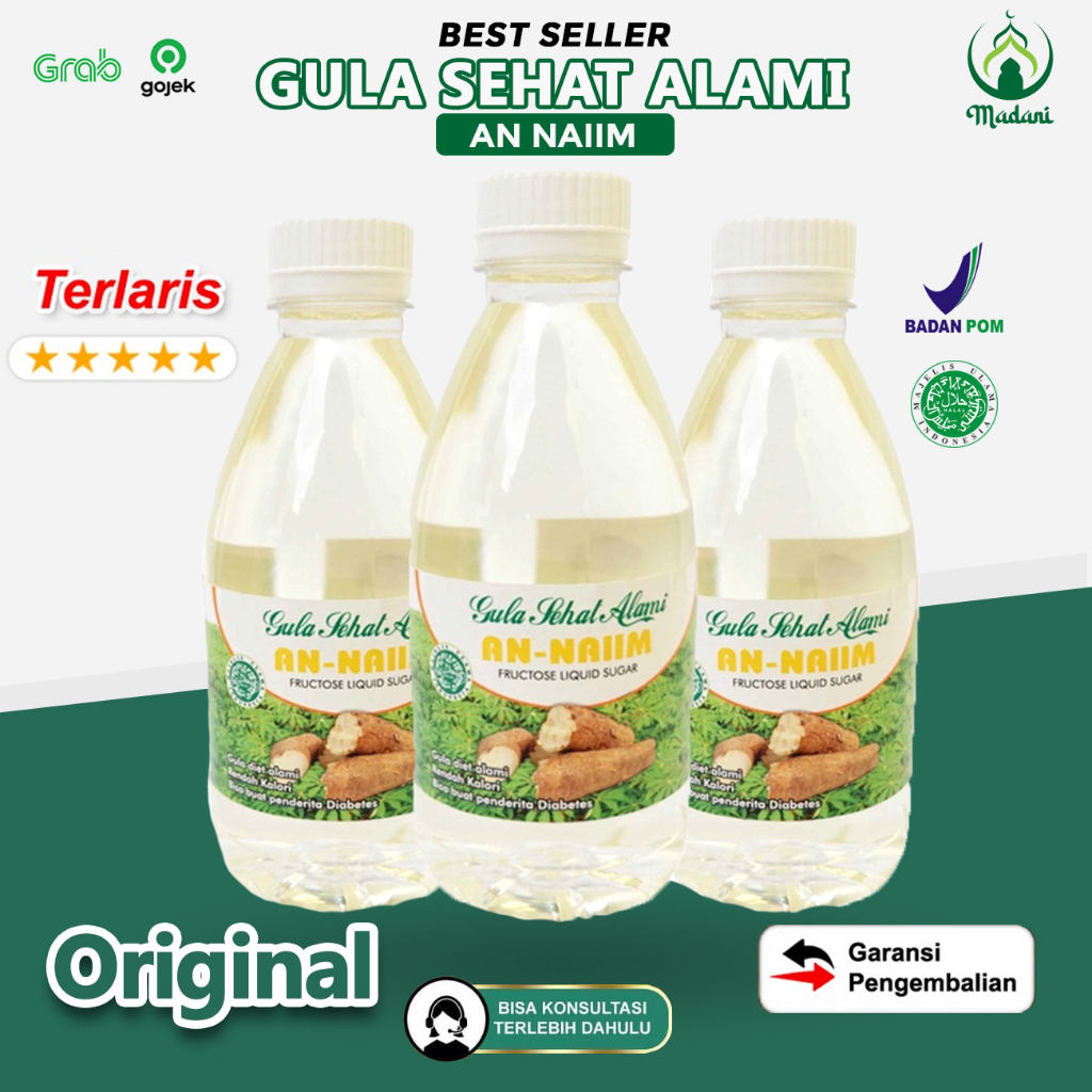 

Gula Sehat Alami Liquid/Cair Sugar Singkong 520 Gr