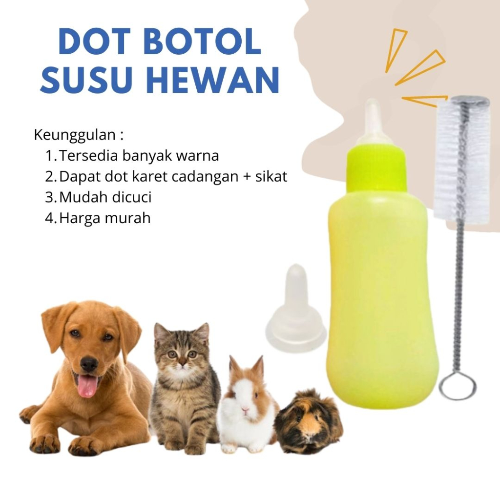 Dot Botol Susu Kucing Anjing+Sikat JOV